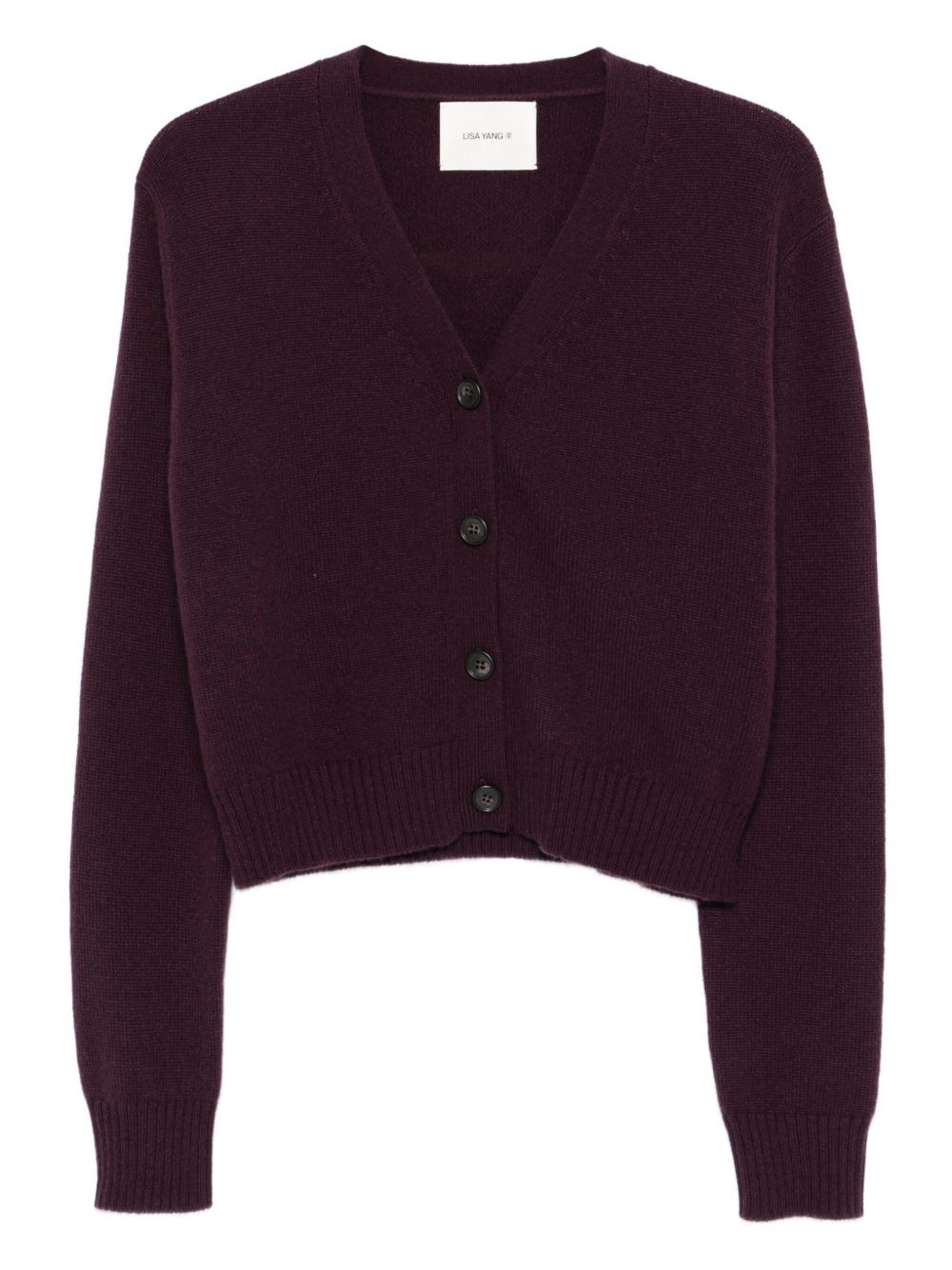 buttoned cashmere cardigan - 1