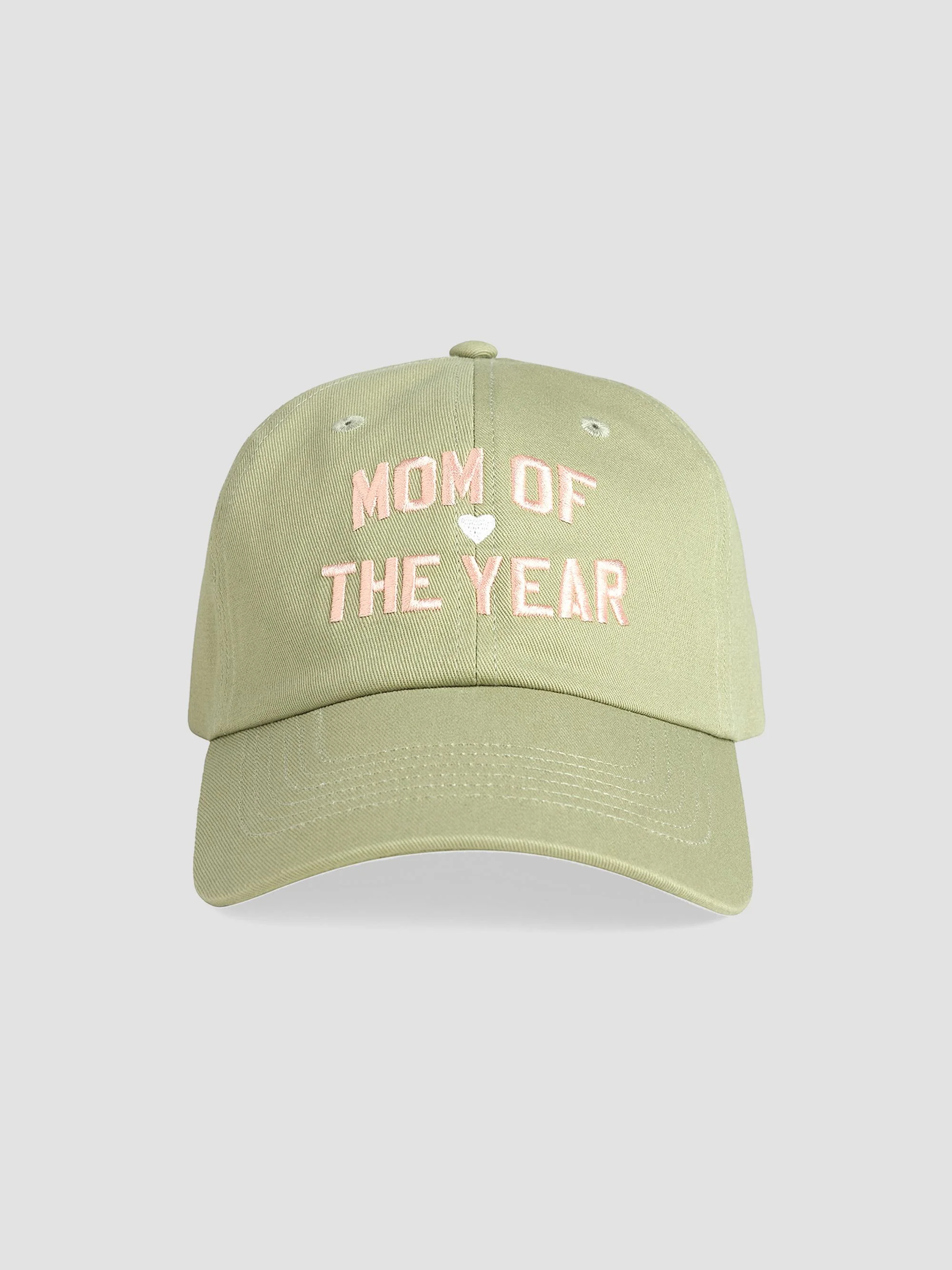 Women's ''Mom Of The Year'' Baseball Hat - Light Sage - 1