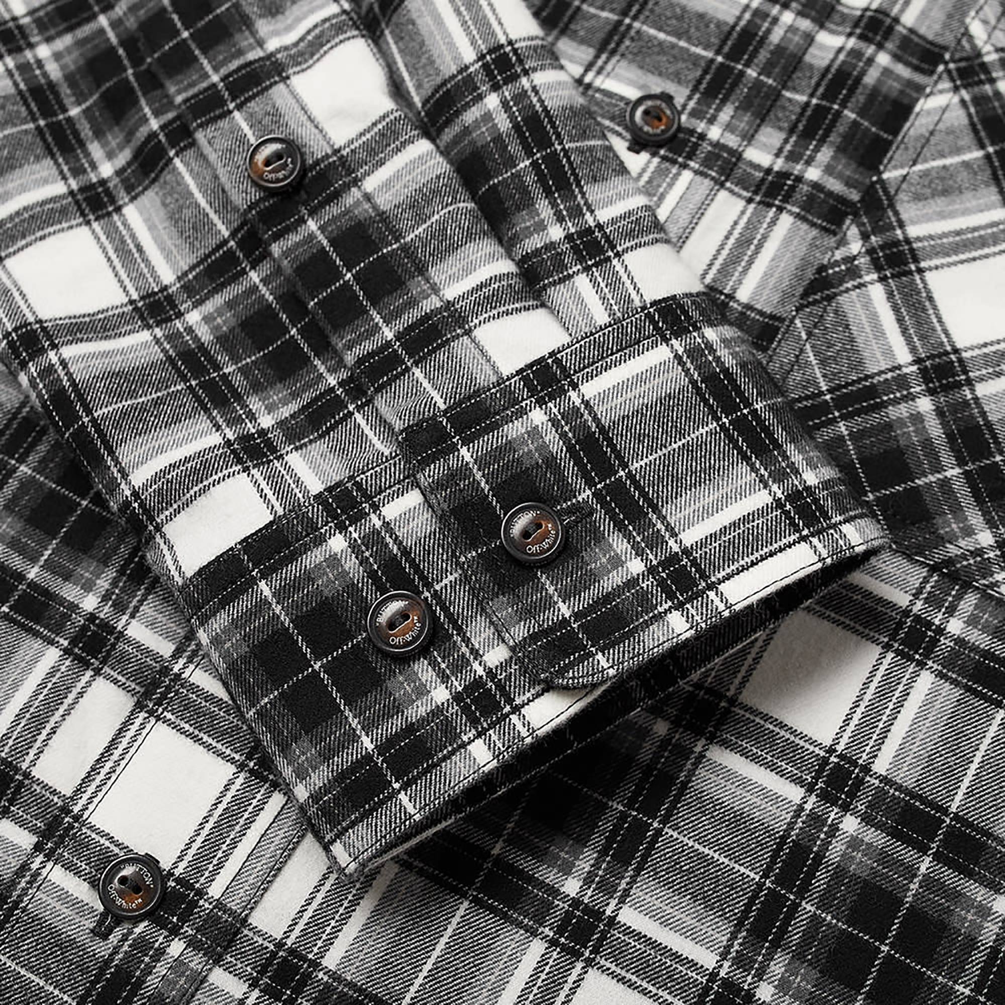 Off-White Check Arrow Flannel Shirt 'Black/White' - 2