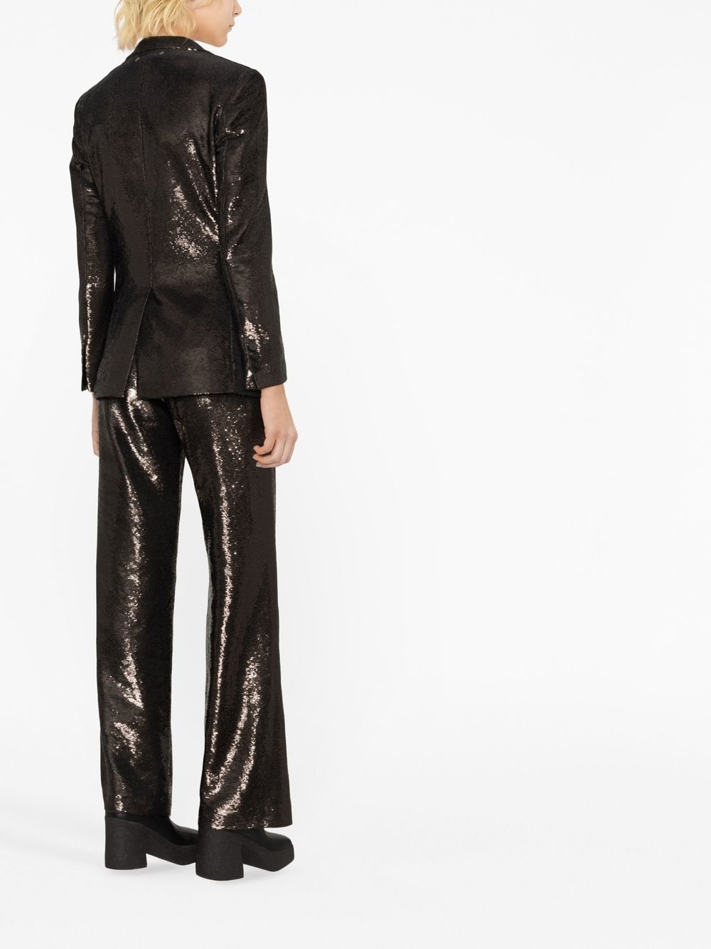 sequin single-breasted blazer - 3
