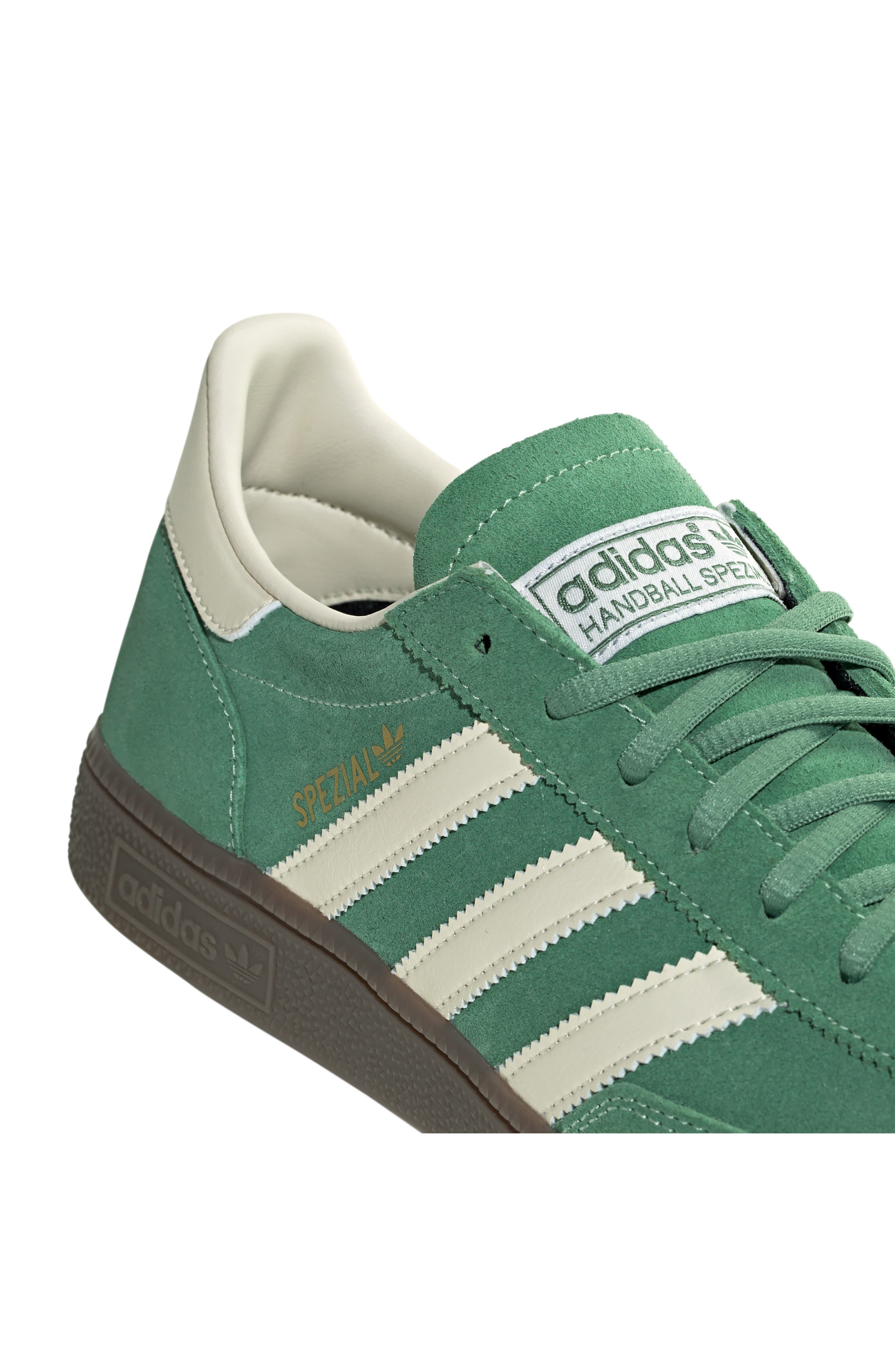 adidas Gender Inclusive Handball Spezial Sneaker in Green/cream White/crystal at Nordstrom - 7