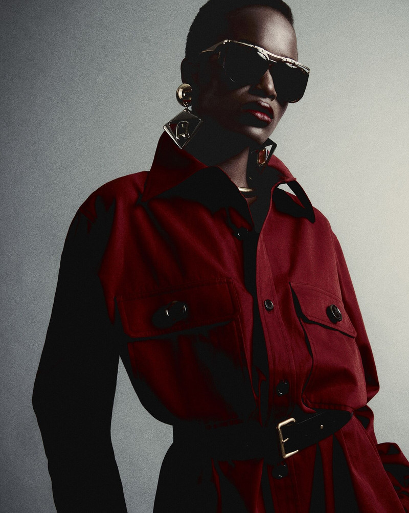 SAINT LAURENT saharienne shirt in cotton twill outlook