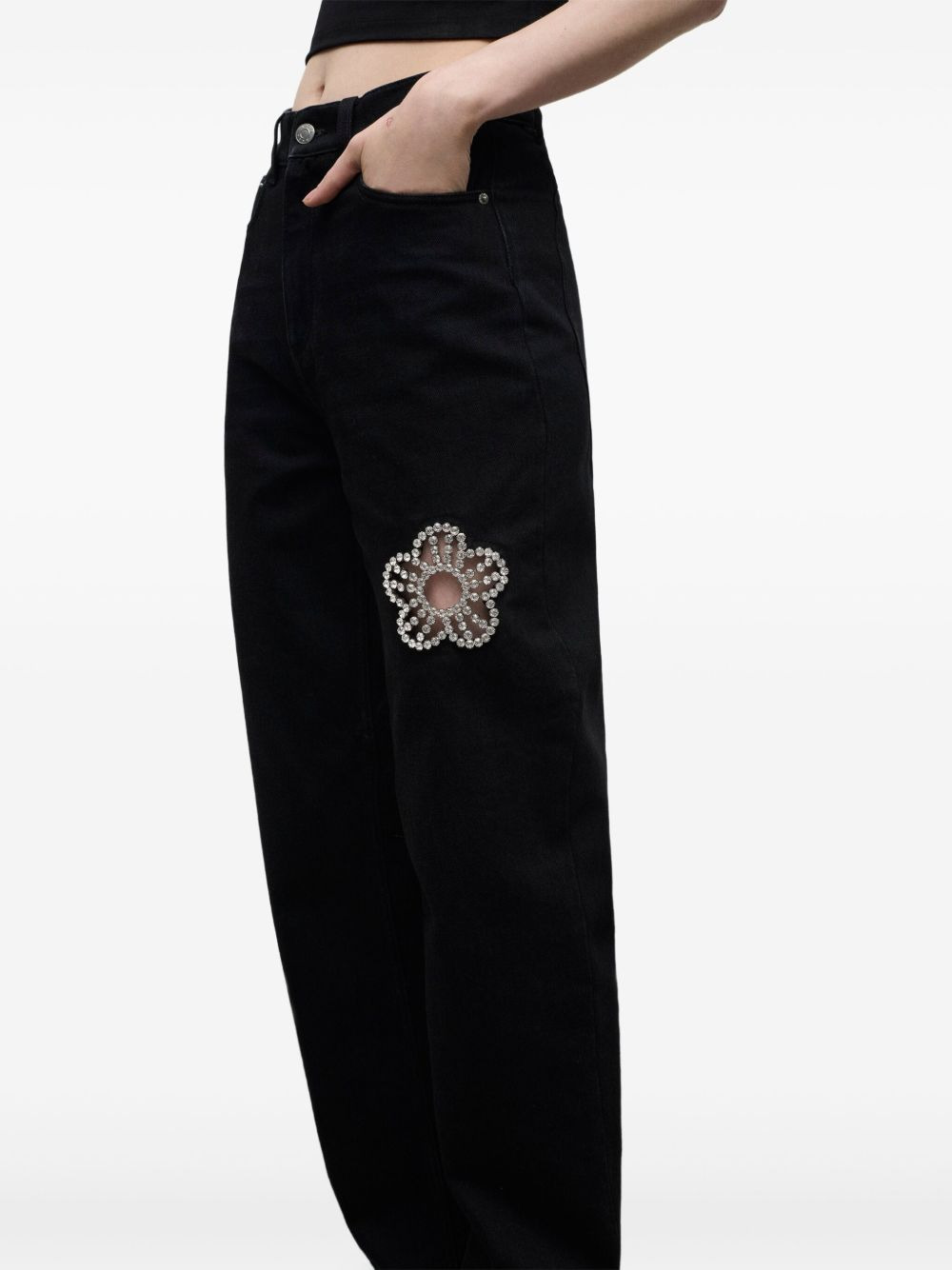 crystal-flower jeans - 4