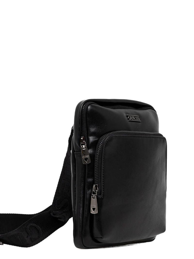 GUESS USA Boston logo-detail messenger bag outlook