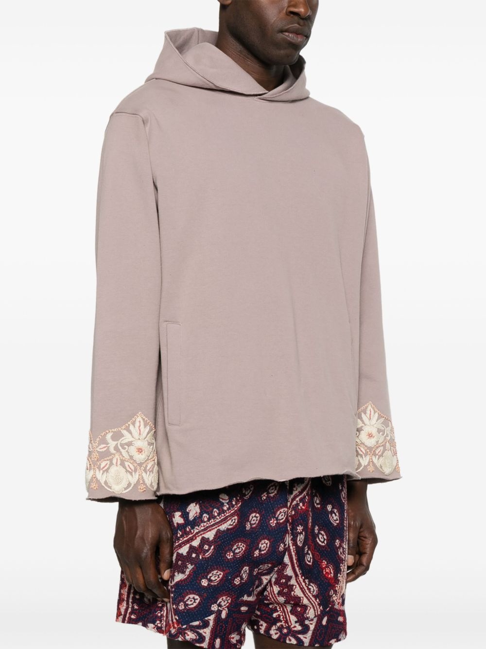 embroidered hoodie - 3