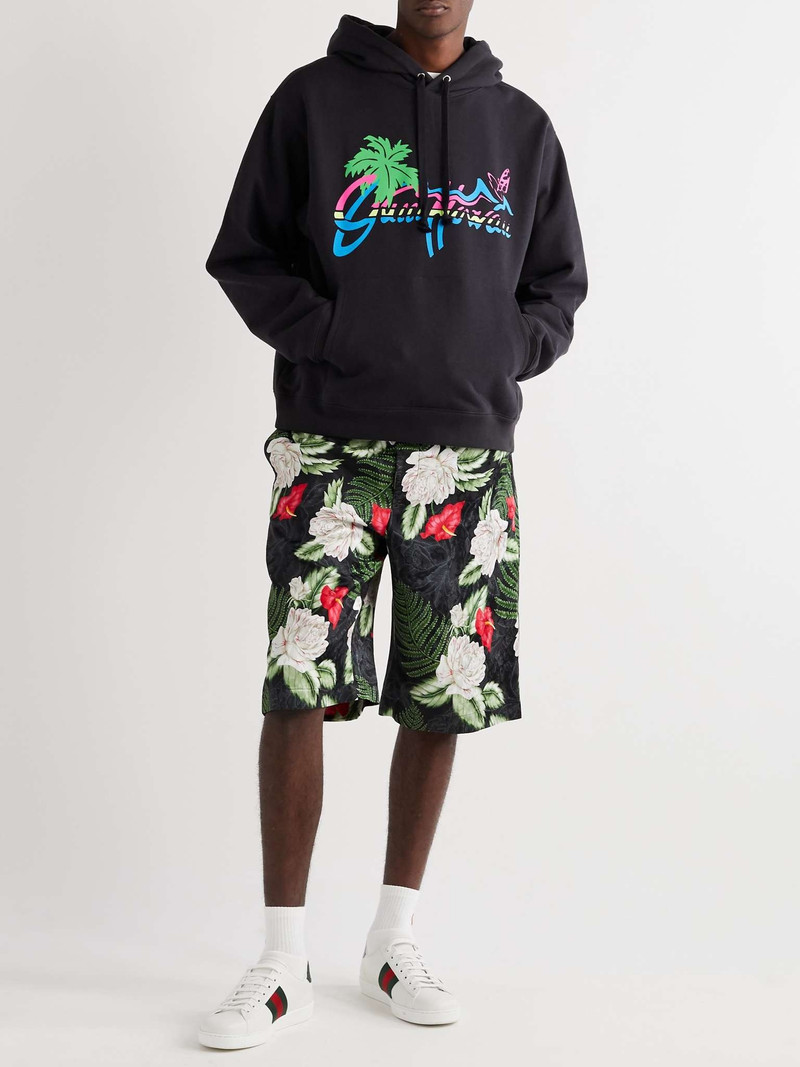 GUCCI "Gucci Hawaii"인쇄 스웨터 outlook