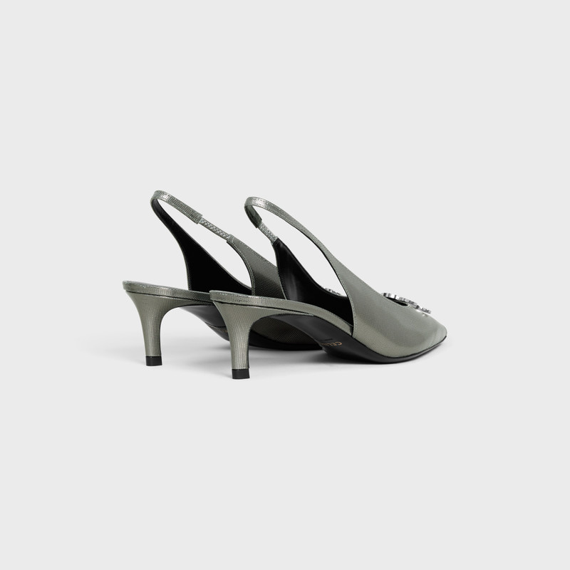 CELINE CELINE ALMA TRIOMPHE SLINGBACK in GRAPHIC METALIZED CALFSKIN outlook