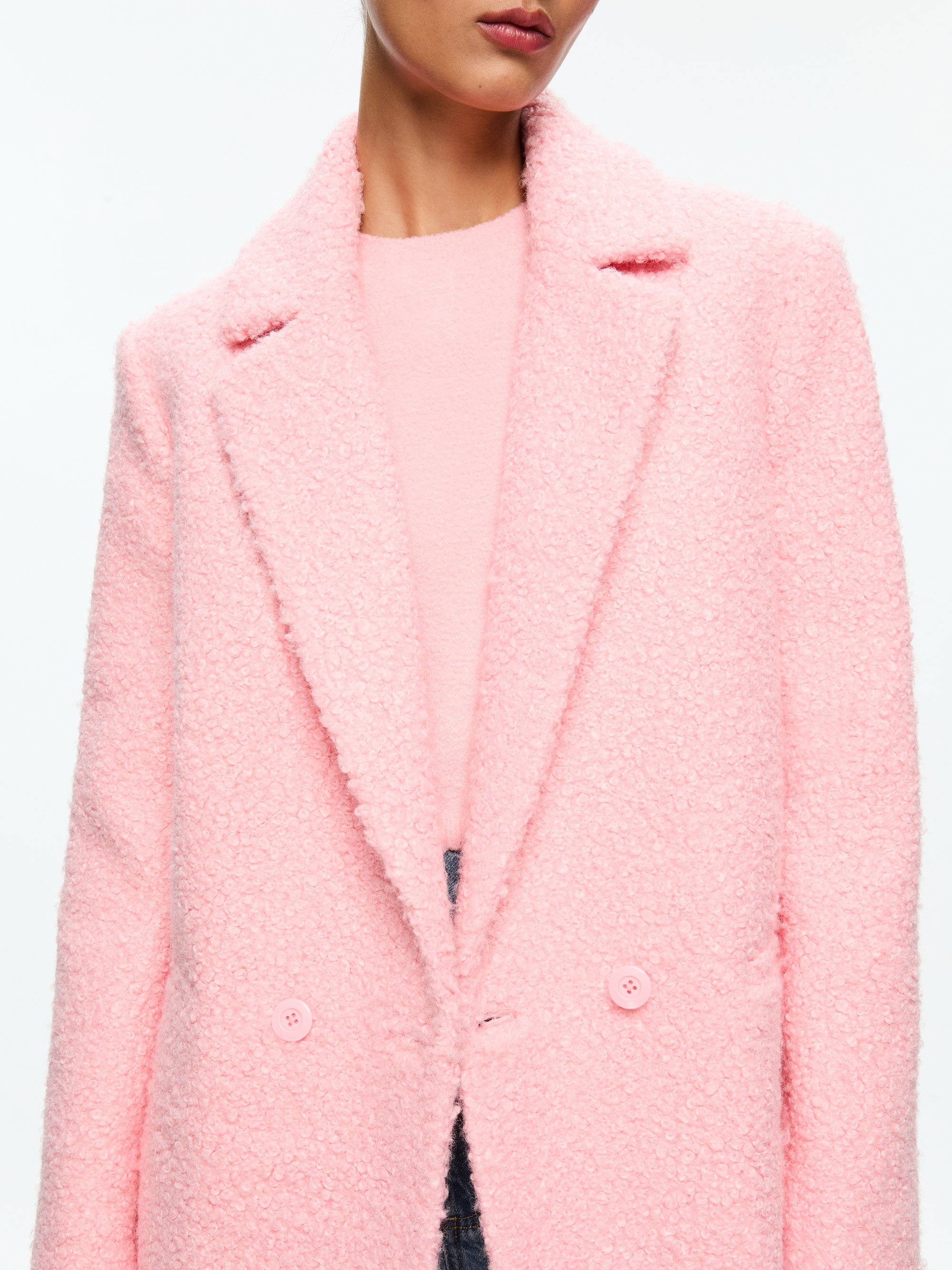 JIMMY OVERSIZED COAT WITH LONG LAPEL - 5