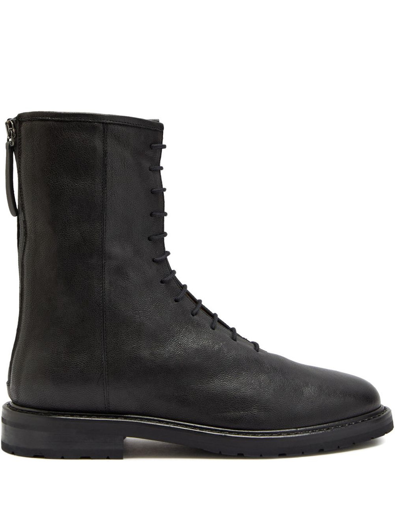 lace-up leather ankle boots 1