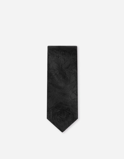 Dolce & Gabbana 6 cm tie-design silk jacquard blade tie outlook