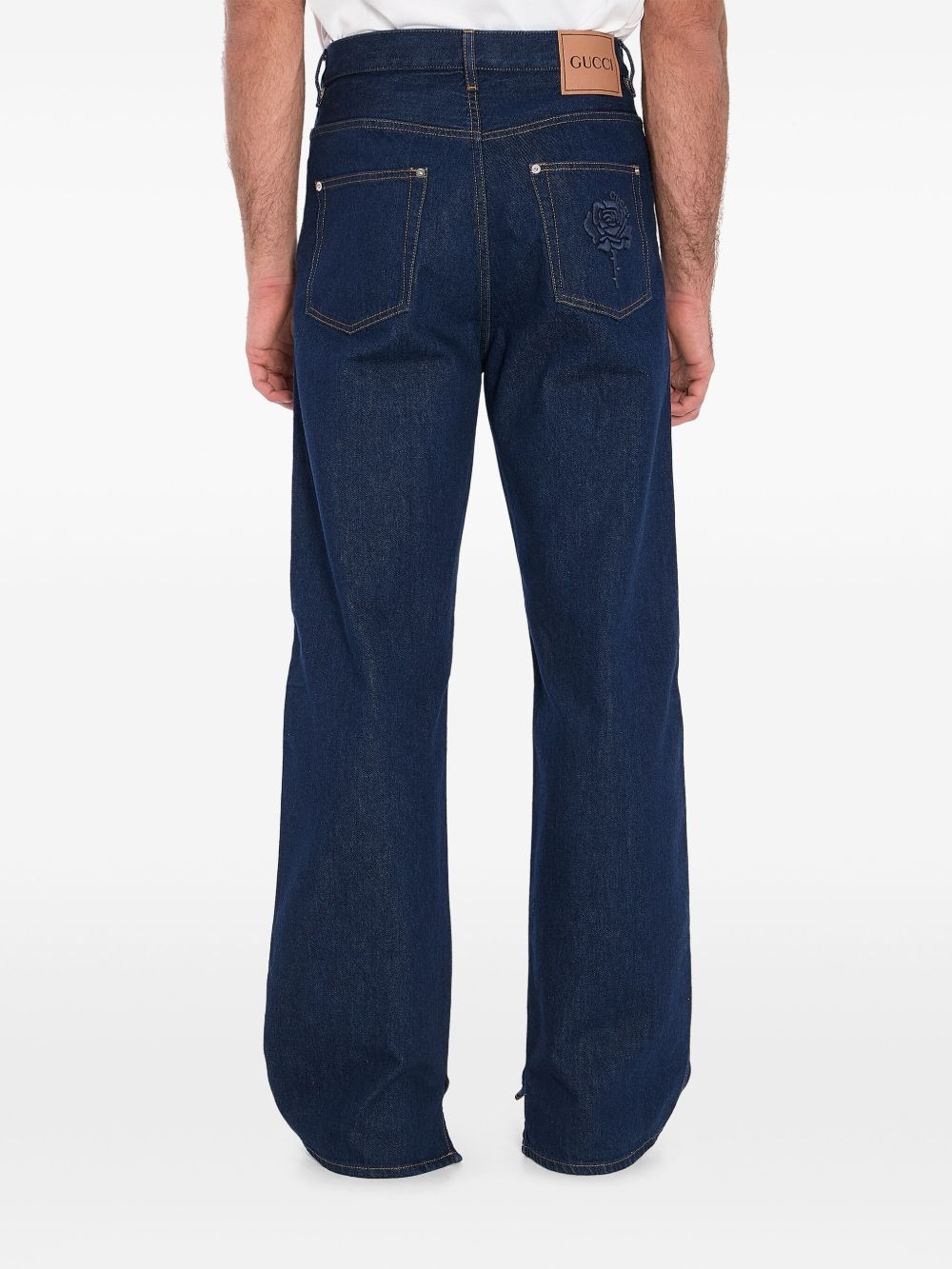 high-wait wide-leg jeans - 3