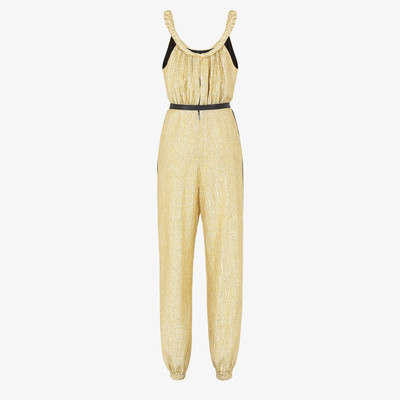 FENDI Gold Lurex jumpsuit outlook