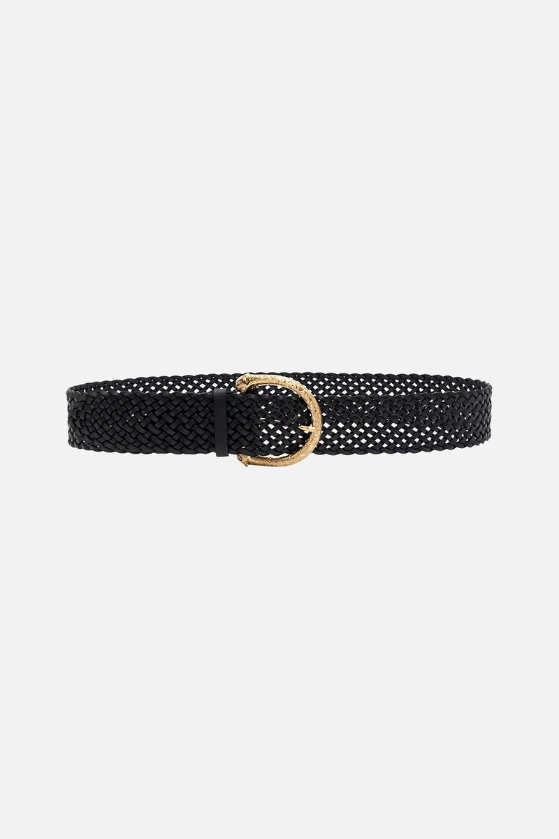 BRAIDED LEOPARD BUCKLE BELT 1