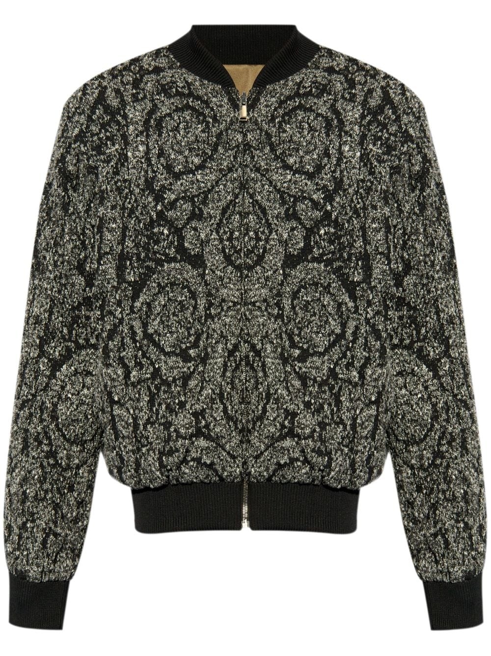 Barocco print bomber jacket - 1