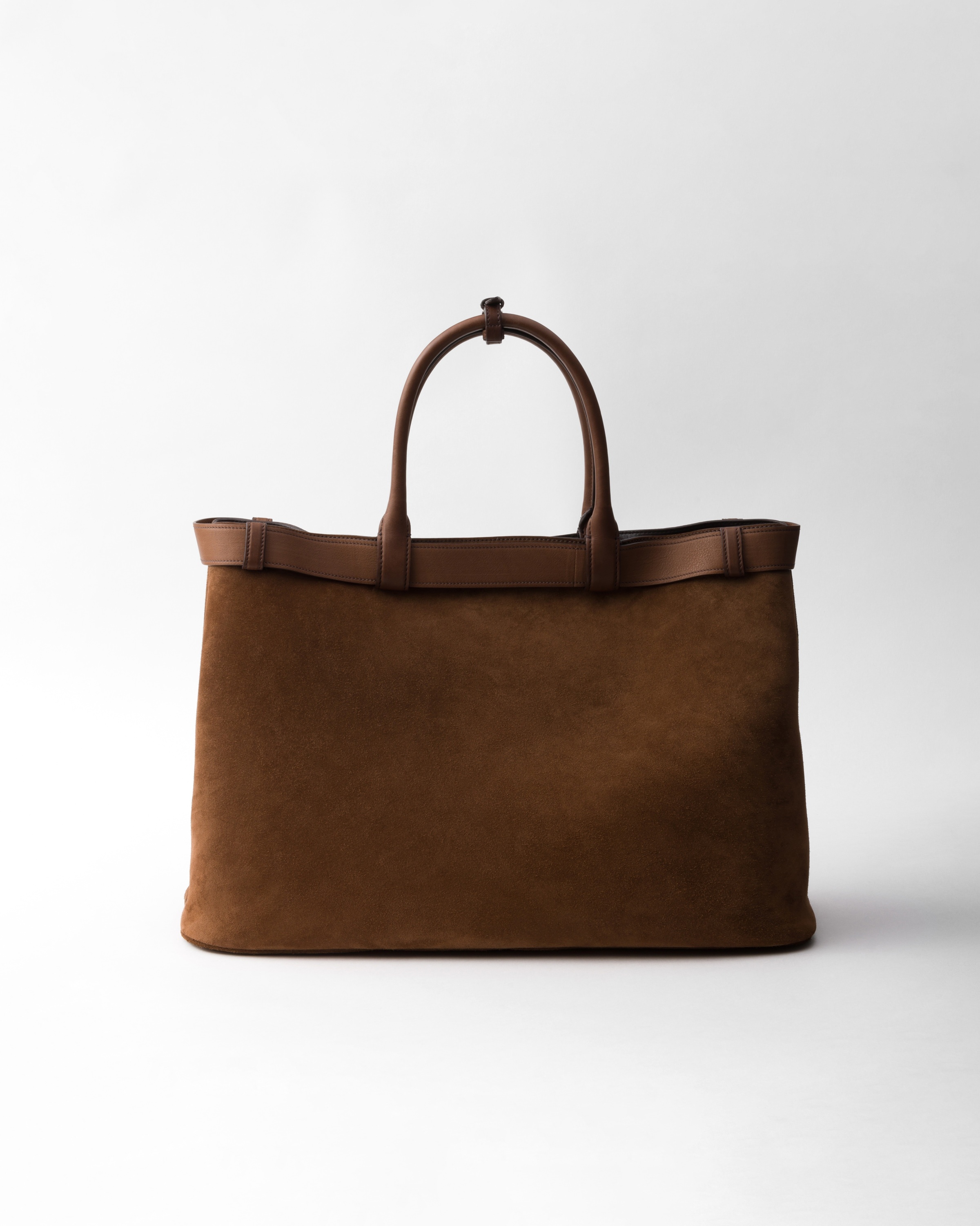 Prada Buckle suede bag with belt - 4