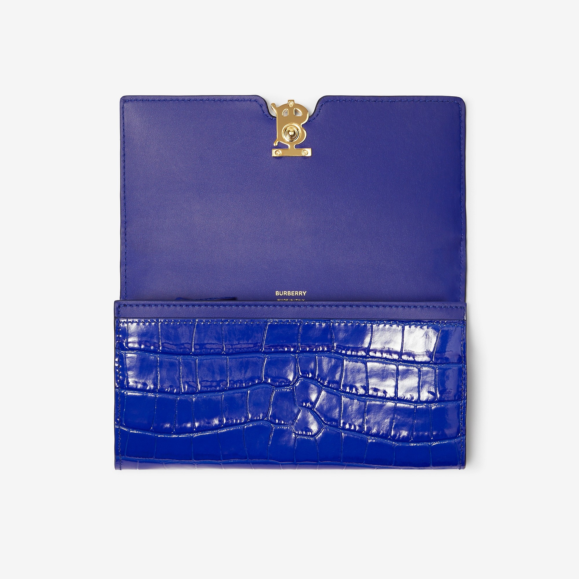 Embossed Leather TB Continental Wallet - 2