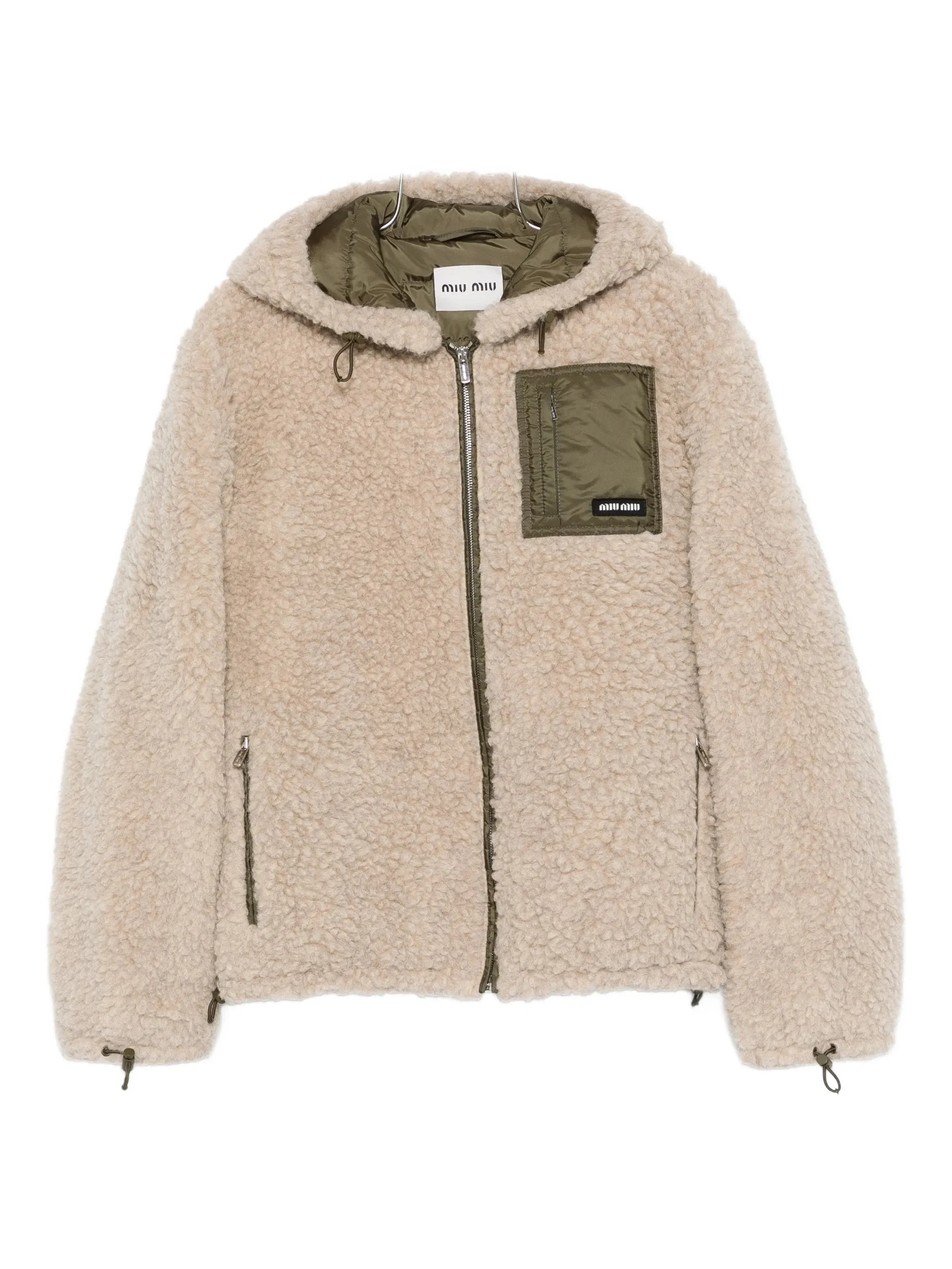 Miu Miu Hooded Teddy Blouson - 1