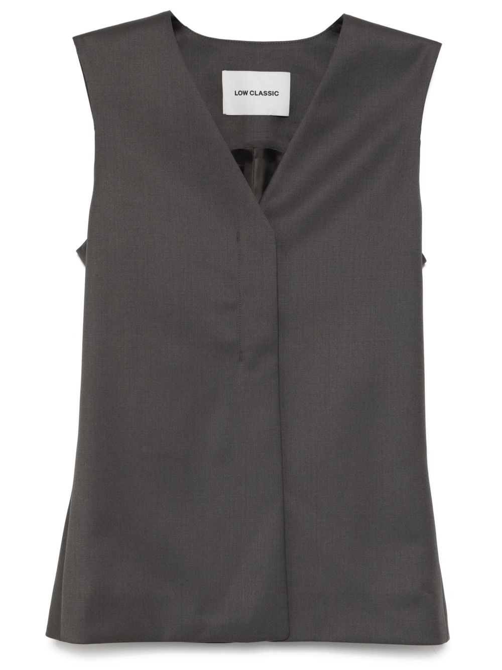 waist point wool vest - 1