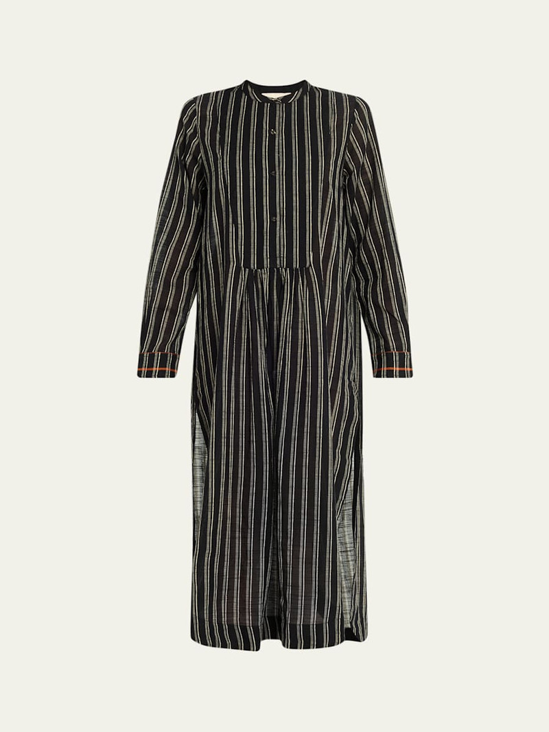 Brita Striped Cotton Tunic Coverup 1