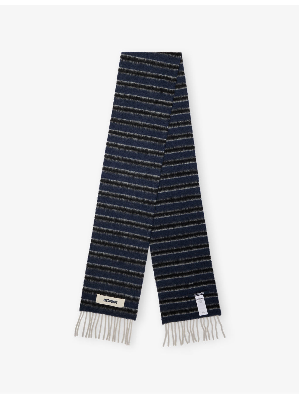 Le Carro Striped Wool-Blend Scarf - 1