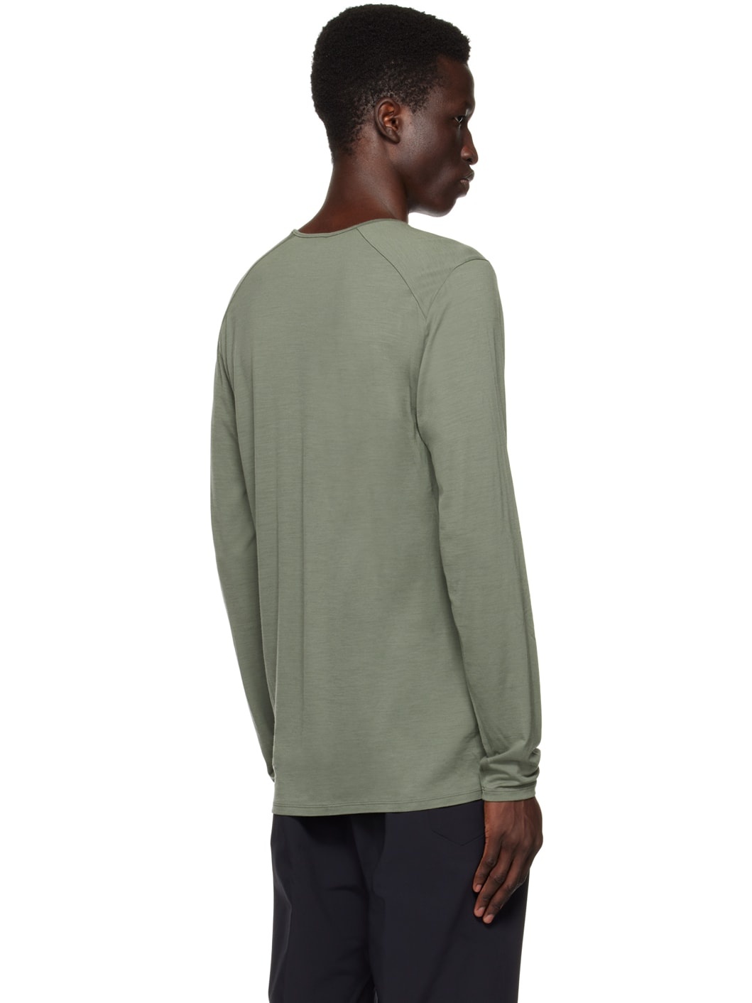 Khaki Frame Long Sleeve T-Shirt - 3