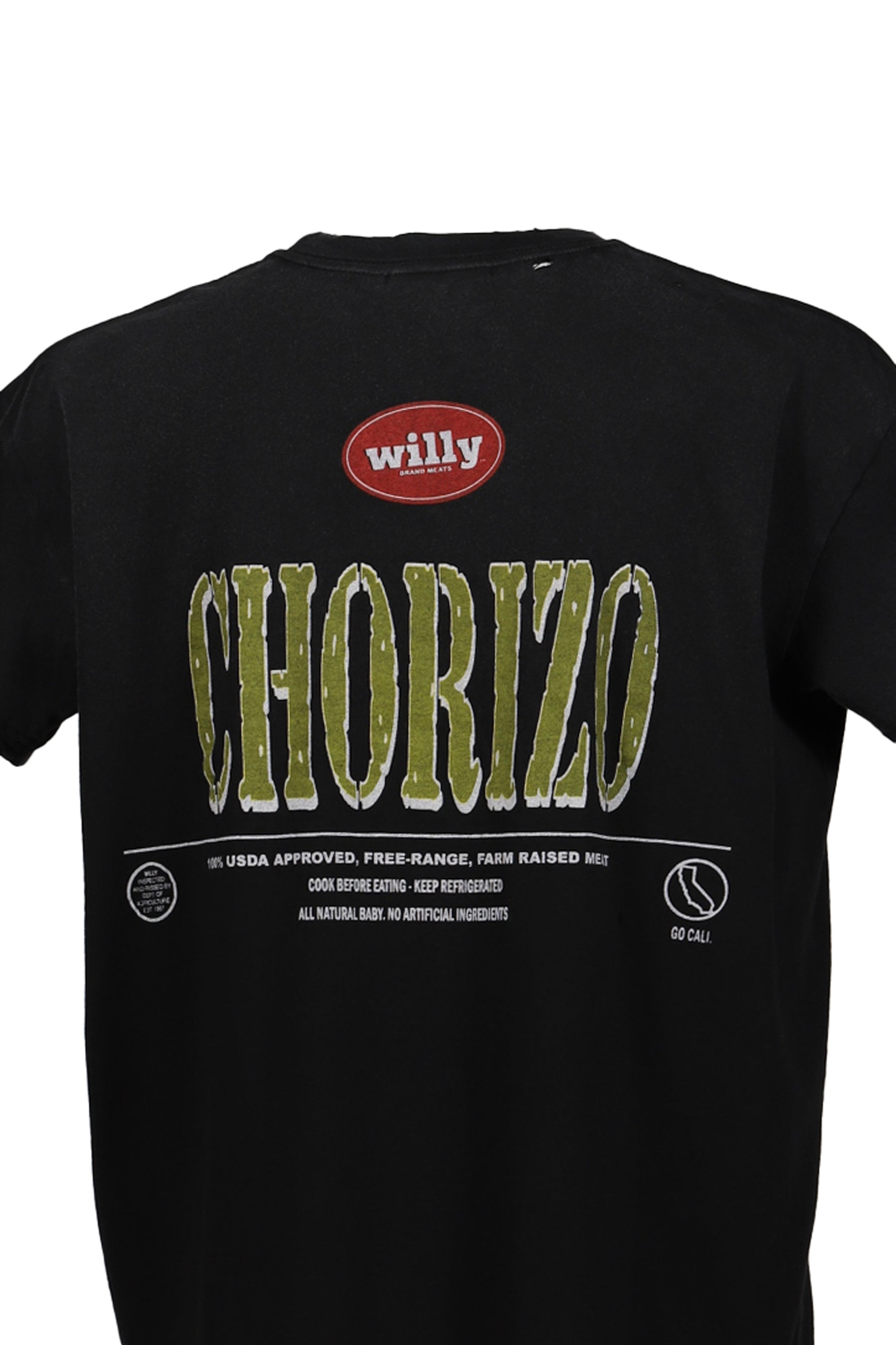 CHORIZO DESTROYED EASY TEE / WASHED BLK - 8
