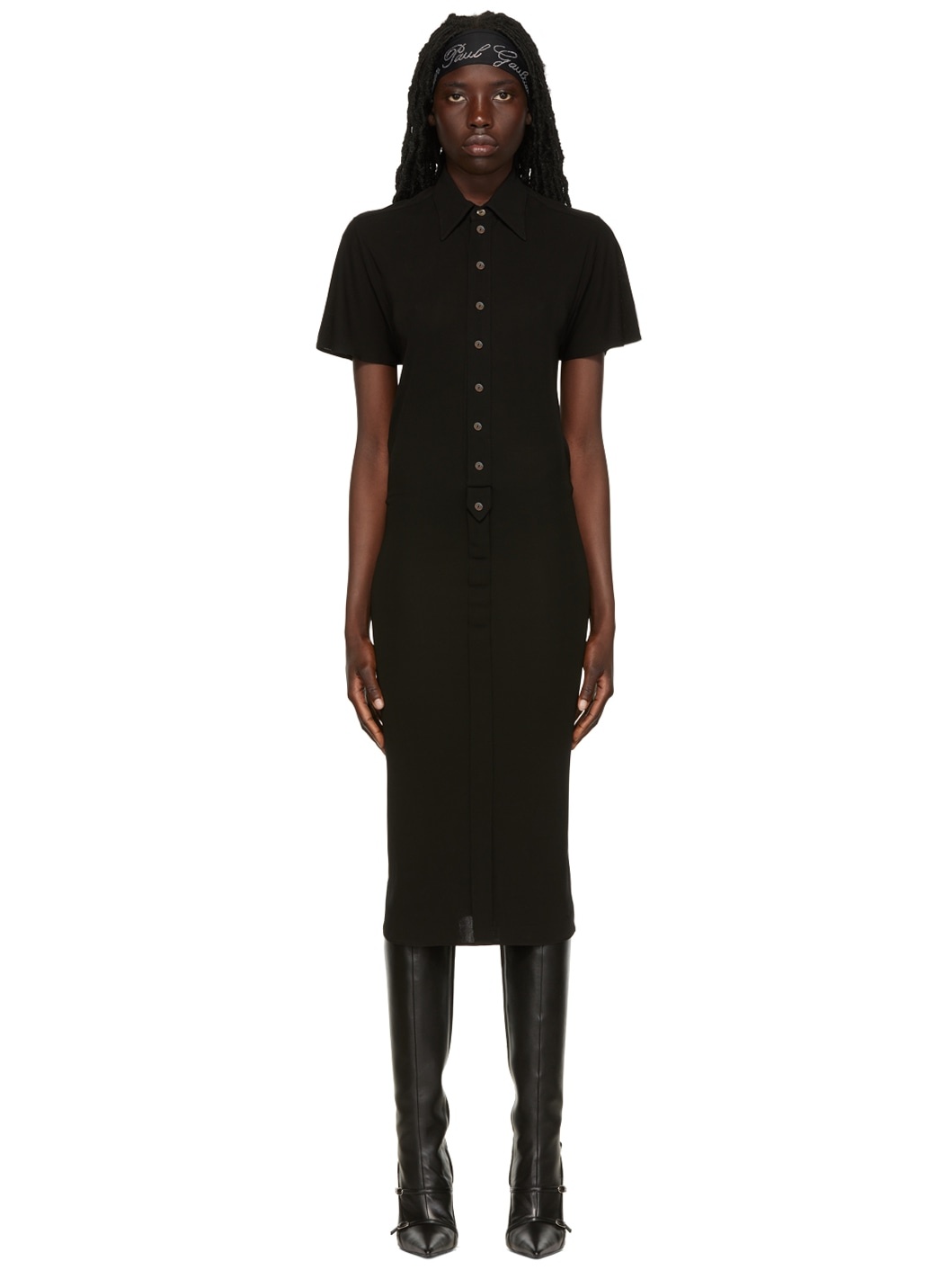 Black 'The Polo' Dress - 1