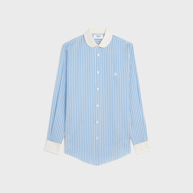 romy shirt in striped silk 1