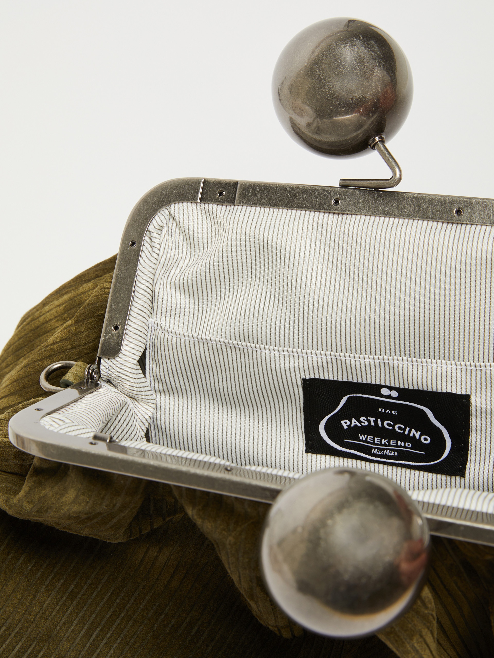 DESTINO Medium ribbed suede Pasticcino Bag - 6