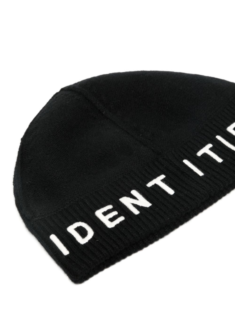 embroidered-logo wool-blend beanie - 2