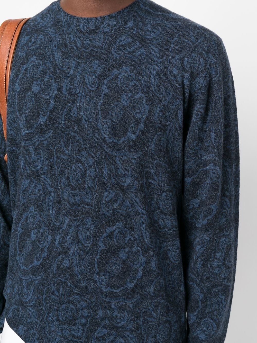 paisley-print knitted jumper - 5