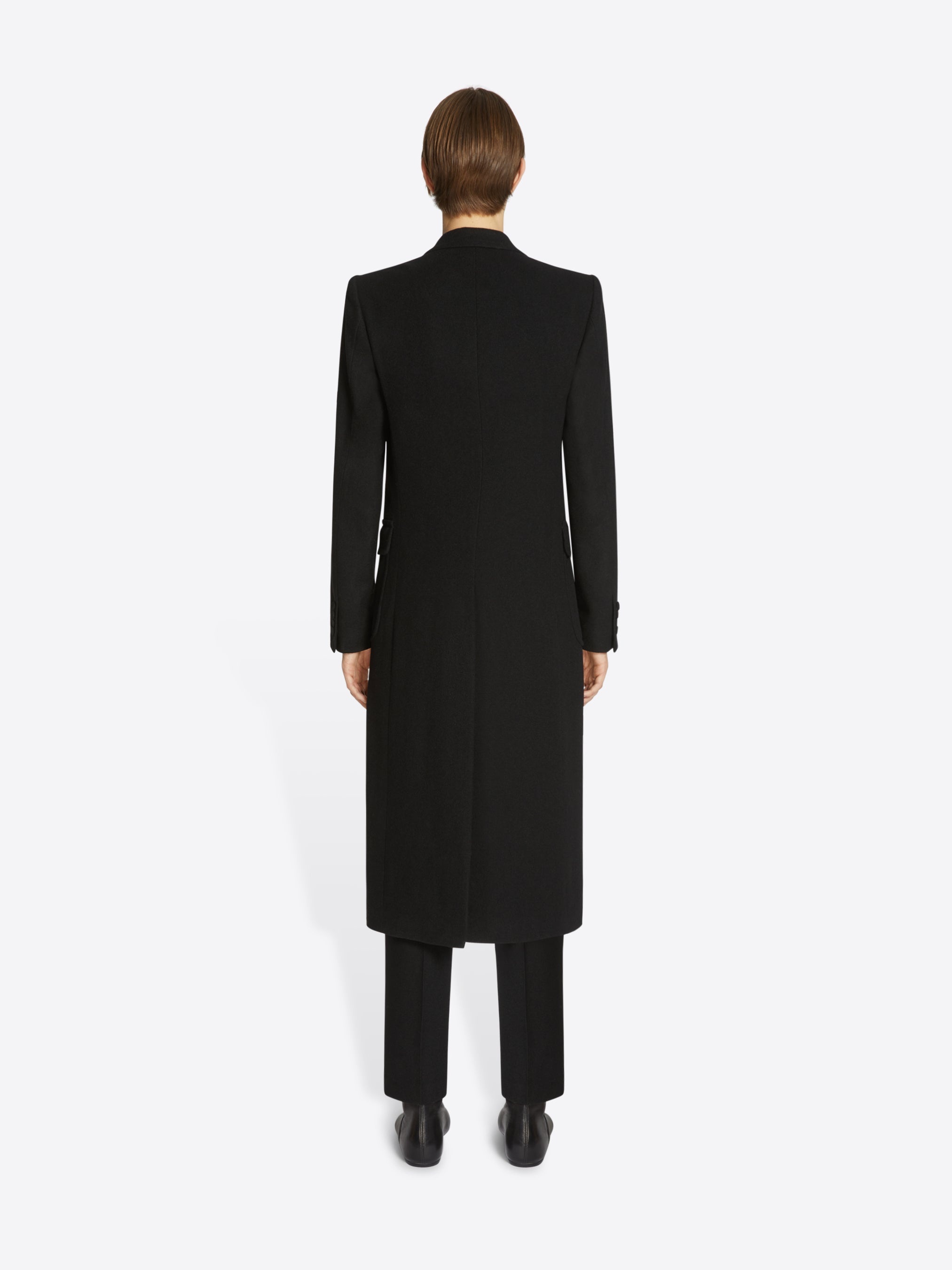 TIGHT FIT WOOL COAT - 4