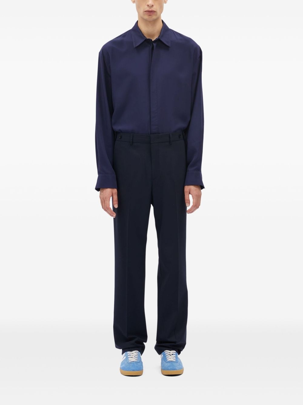 virgin wool-blend trousers - 2