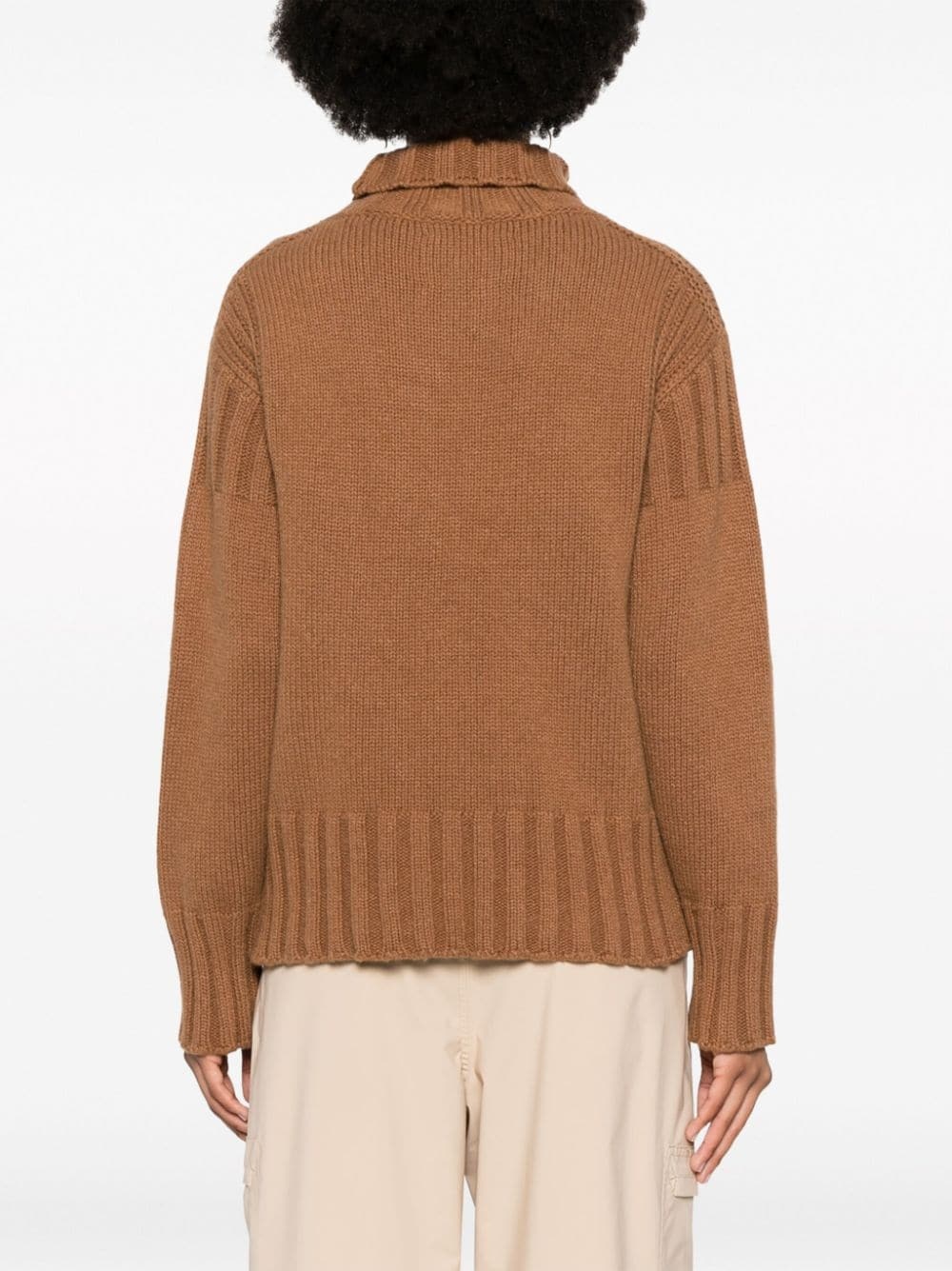 roll-neck cashmere jumper - 4