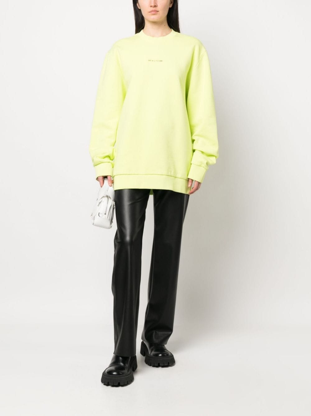 logo-print cotton sweatshirt - 3
