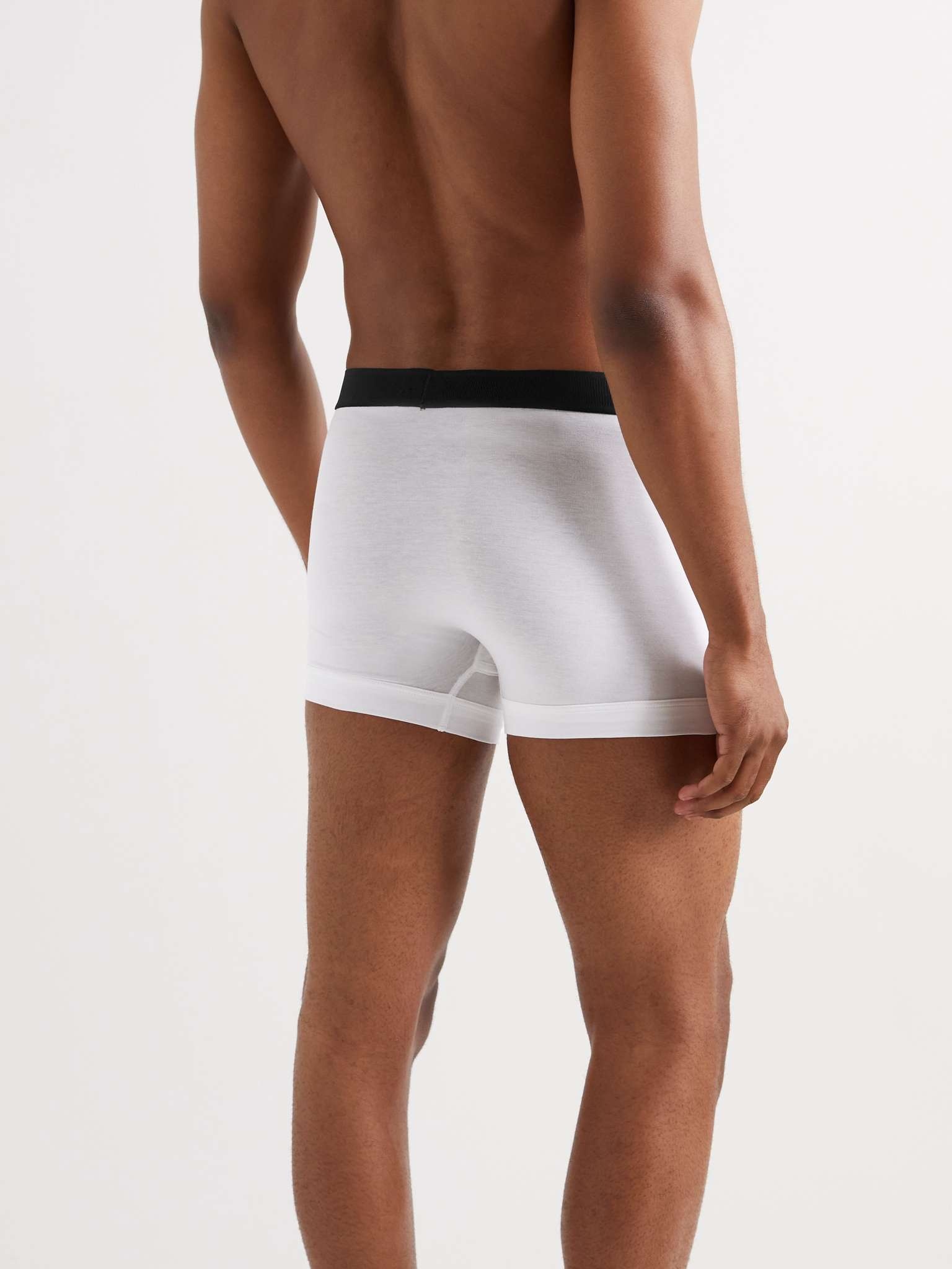 Two-Pack Stretch Cotton and Modal-Blend Boxer Briefs - 3