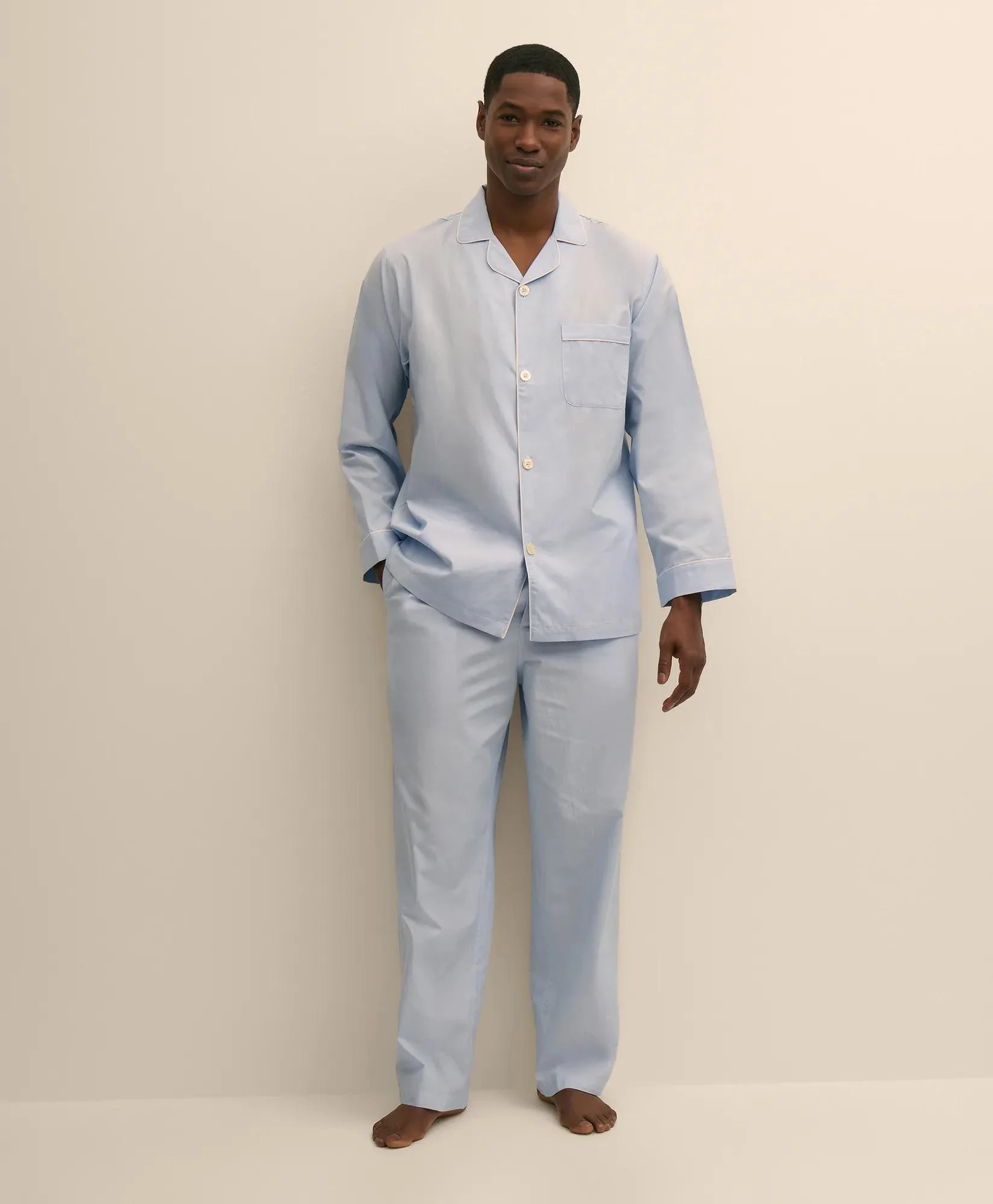 Cotton Broadcloth Pajamas - 1