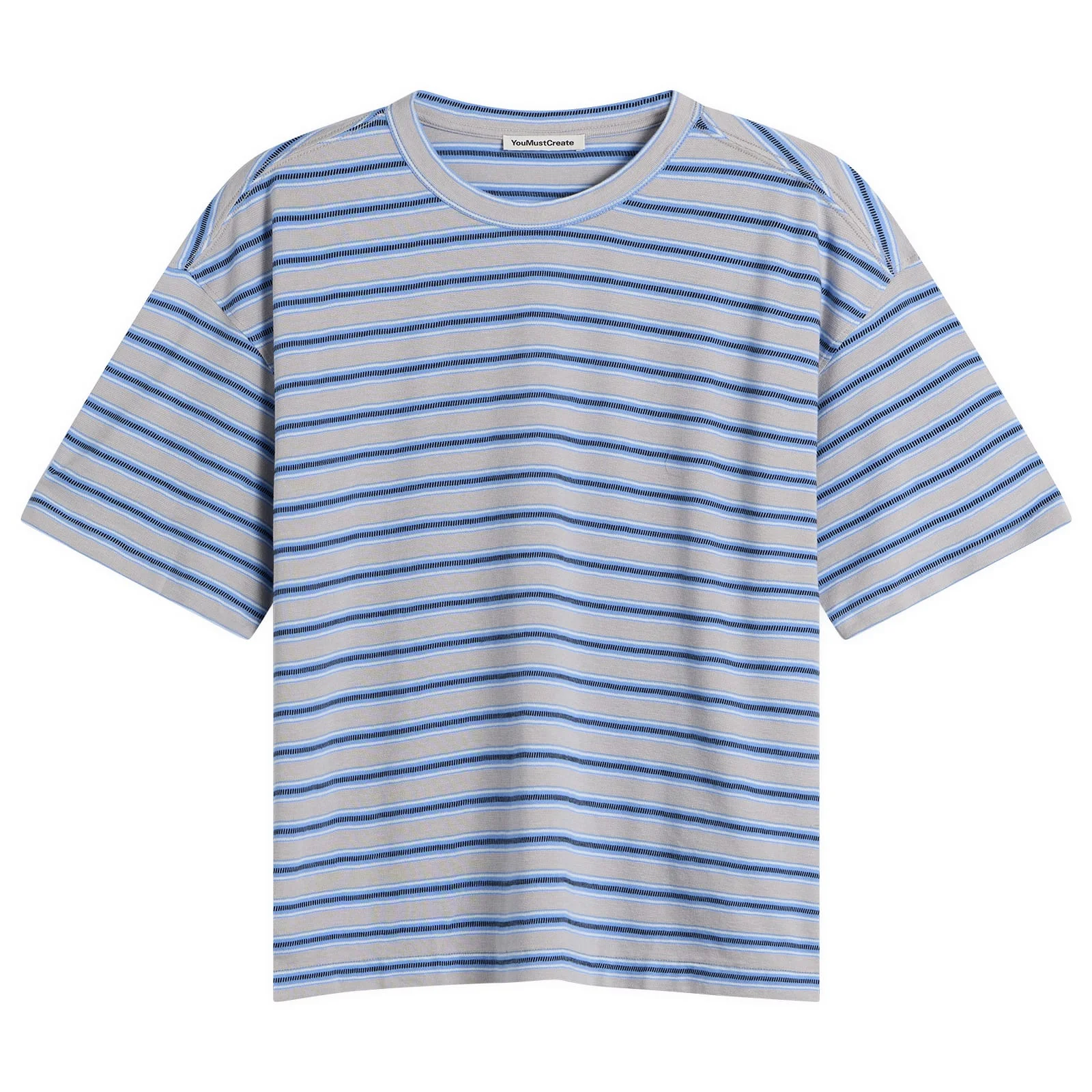 YMC Triple Rapport Stripe T Shirt - 1