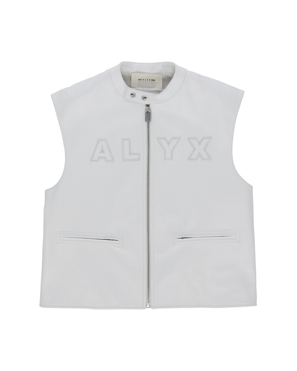 LEATHER LOGO RACER VEST - 1