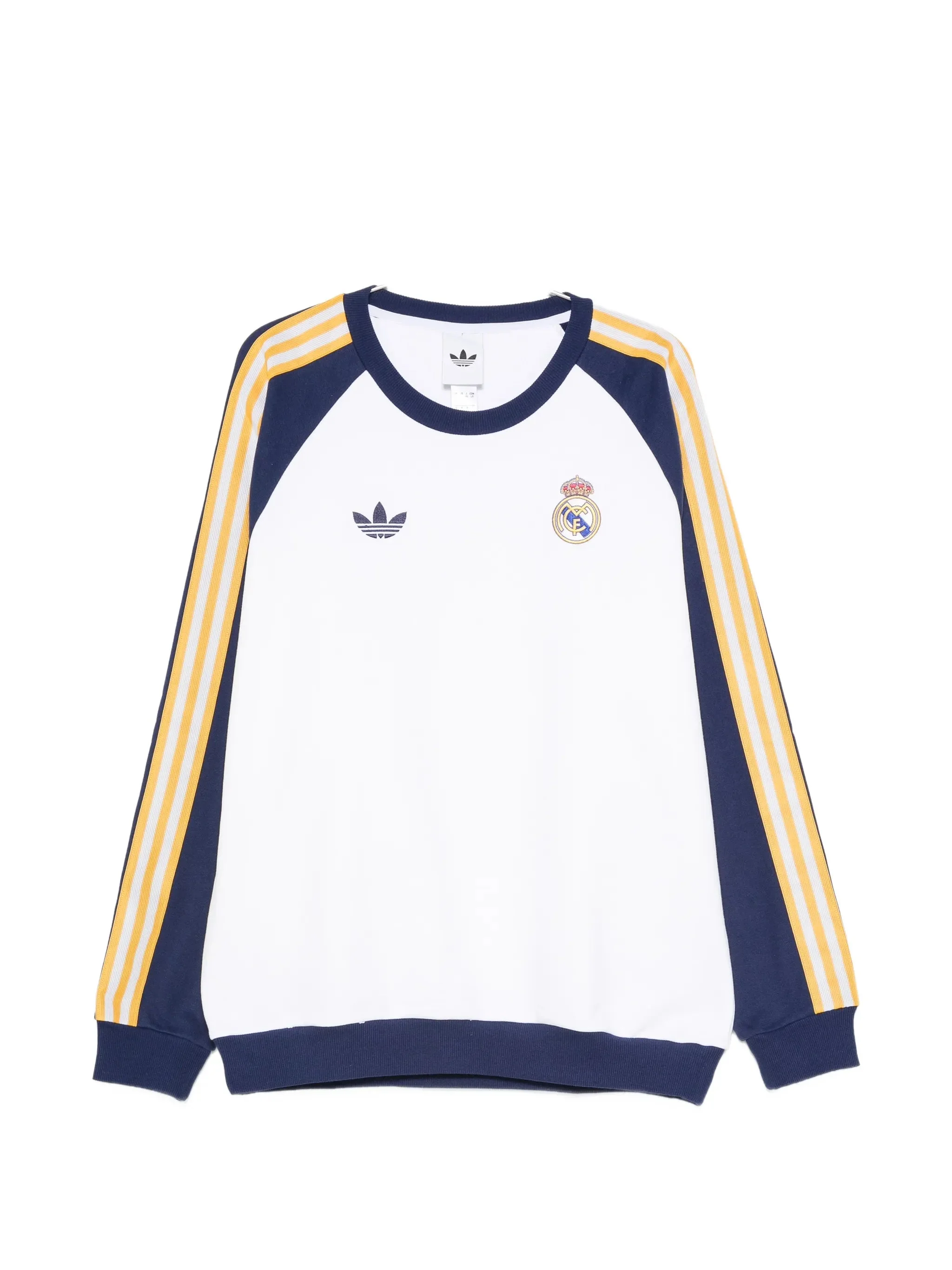 Adidas Real OG Raglan-sleeve Stripe-detail Swetashirt - 1