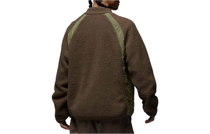 Jordan Air Jordan Long Sleeves Fleece Jacket 'Brown' FV8450-274 outlook