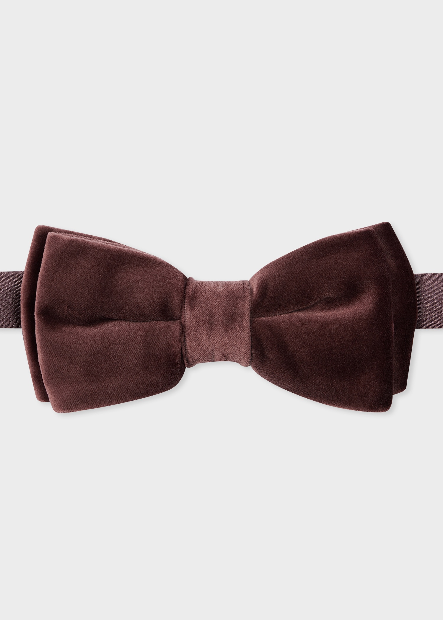 Mauve Velvet Pre-Tied Bow Tie - 1