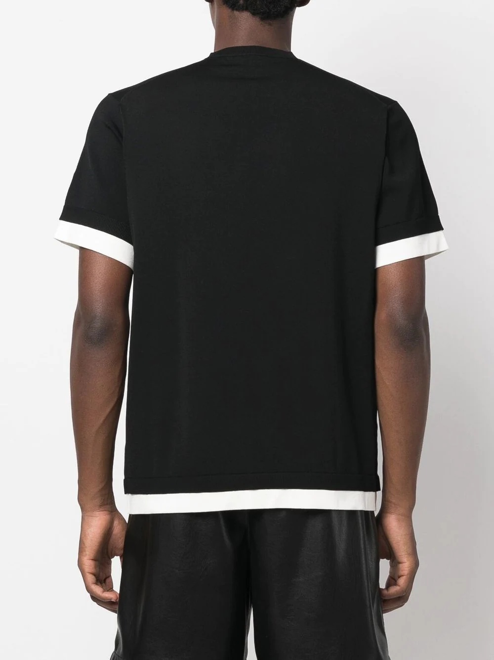 layered-effect short-sleeve T-shirt - 4