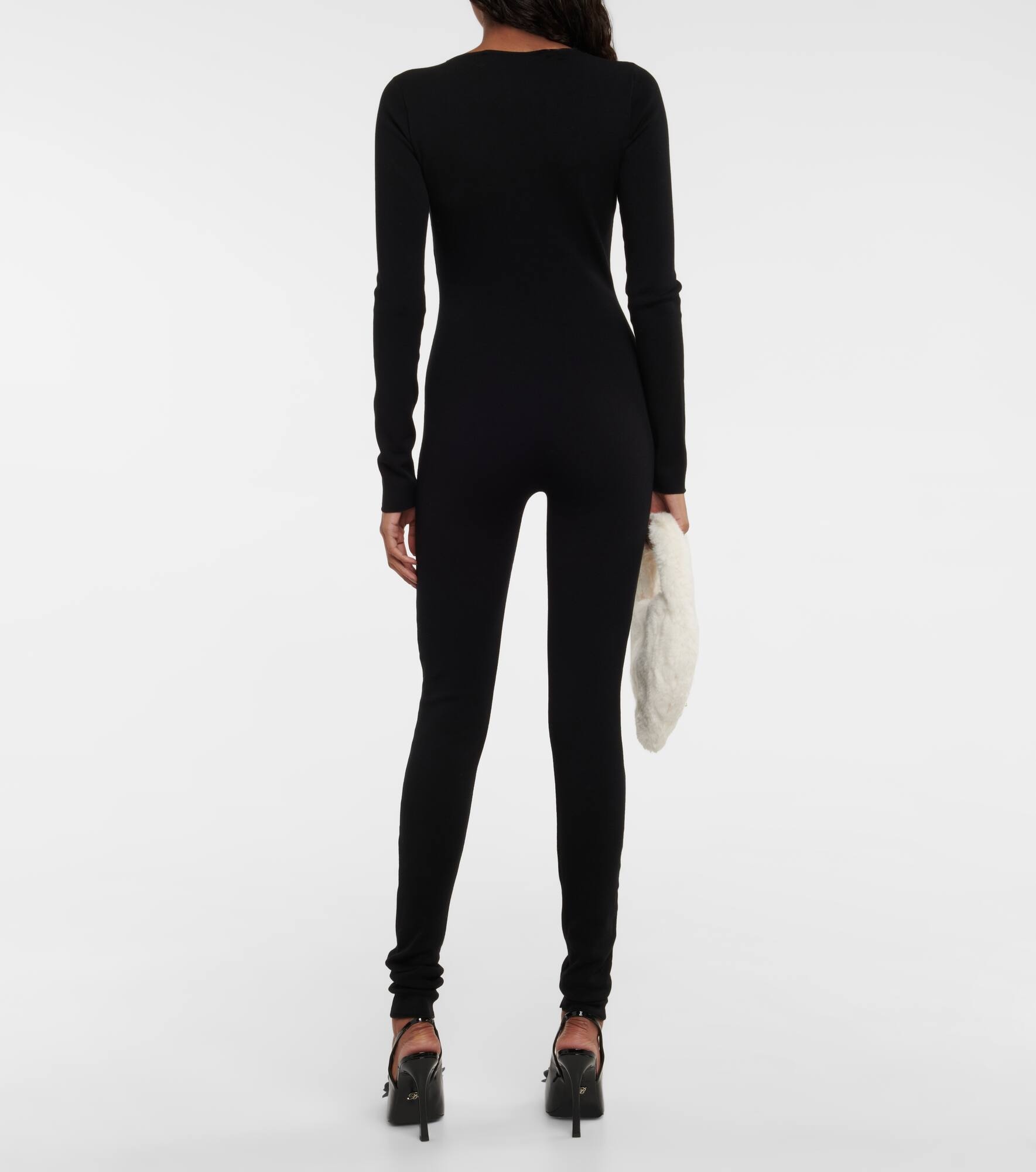 Jessie V-neck crêpe jumpsuit - 3