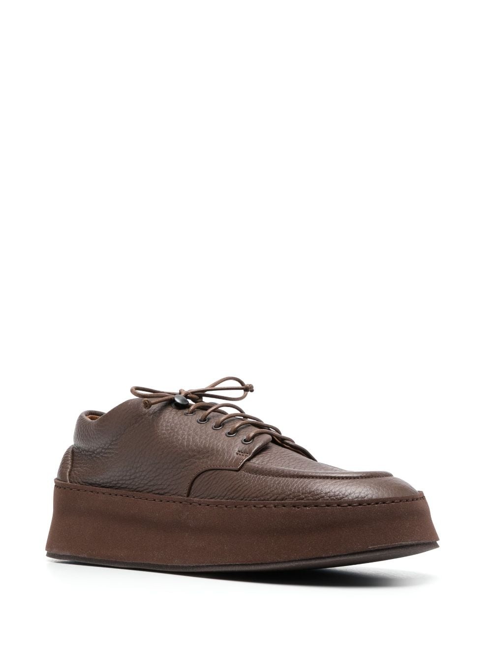 lace-up leather derby shoes - 2