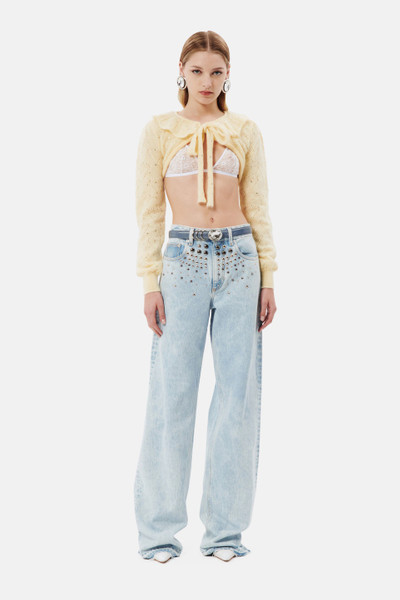 Alessandra Rich DENIM JEANS WITH STUDS outlook