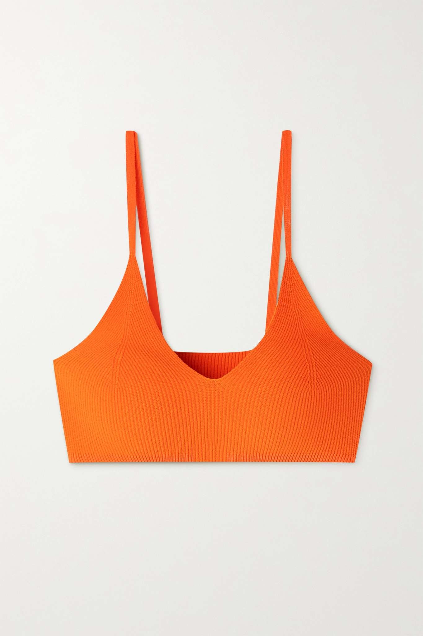 Valensole ribbed-knit bralette - 1