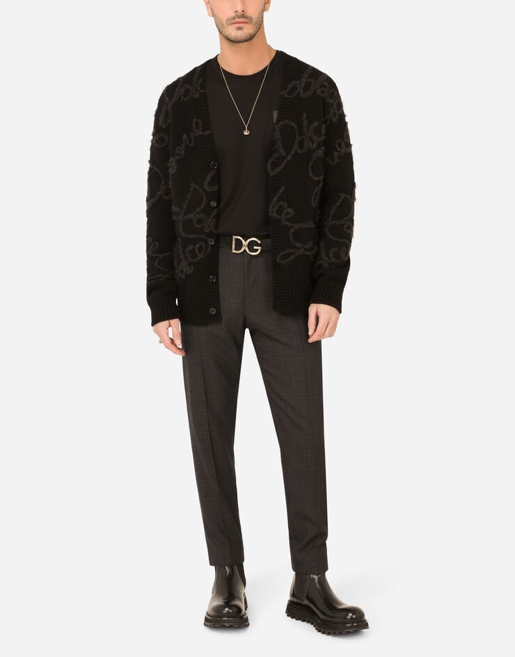 Cashmere cardigan with Dolce&Gabbana embroidery - 6