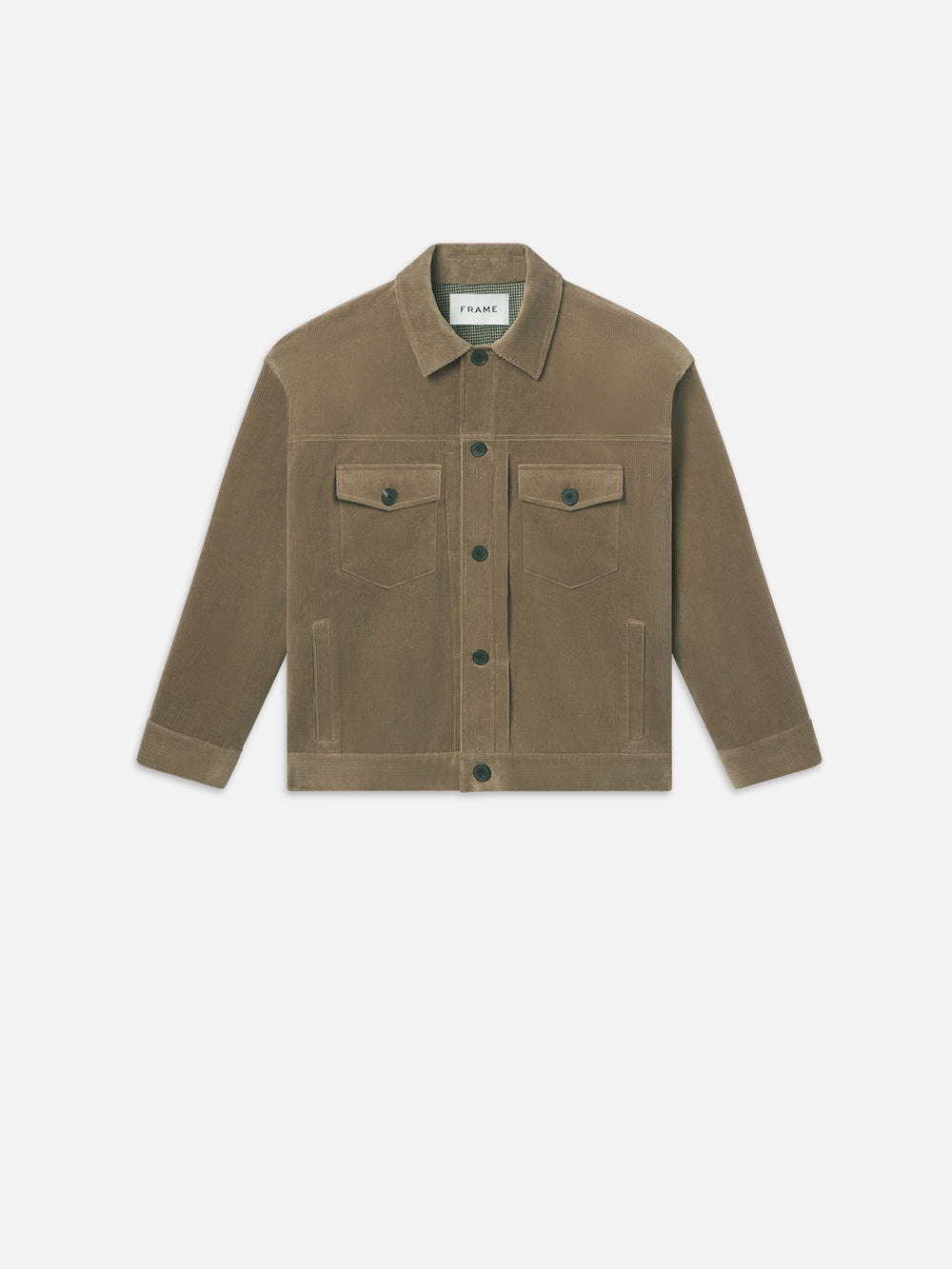 Corduroy Trucker Jacket in Soft Mocha - 1