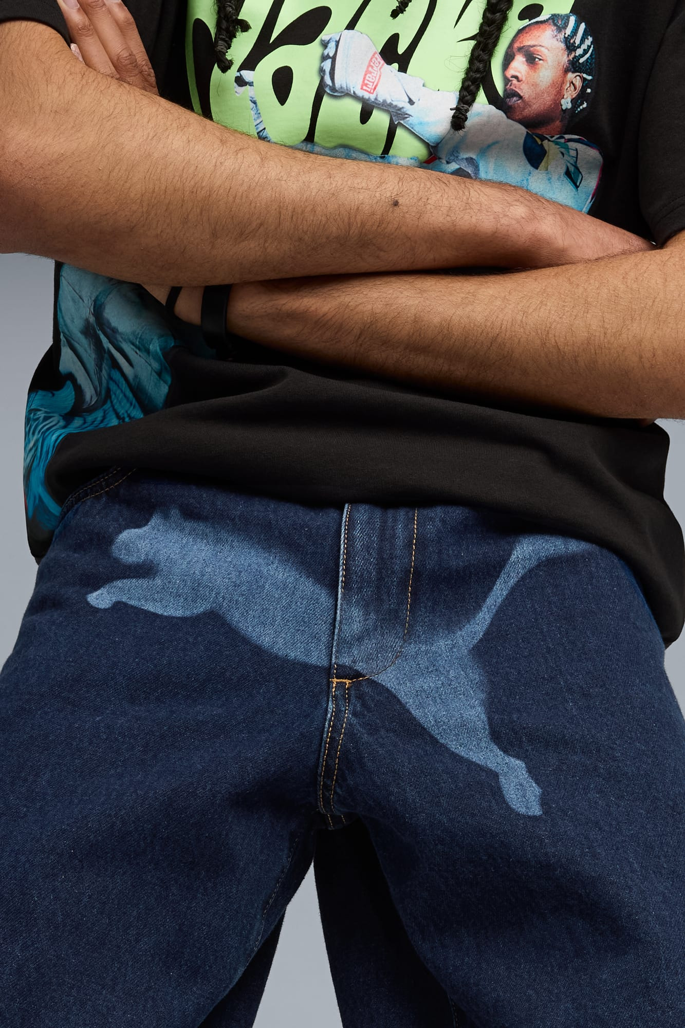 A$AP ROCKY x PUMA Men's Denim Shorts - 4